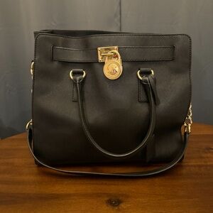 Michael Kors Hamilton Black Satchel